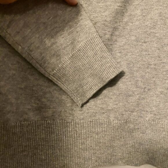 Endless Rose Ruffled Off-the-Shoulder Sweater Gray Size S - Picture 3 of 10